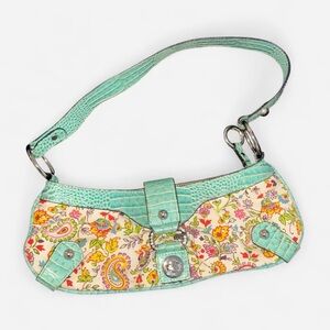 GUESS y2k Floral Patterned Should Purse